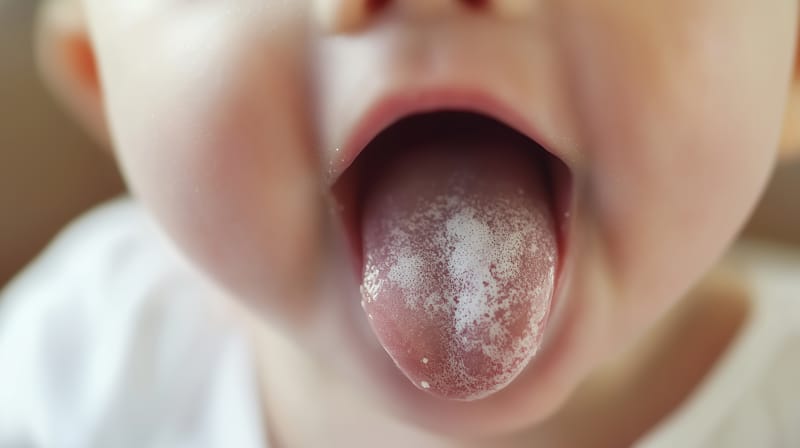 Mughetto nel neonato: come riconoscere la candidosi orale